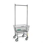 ANTIMICROBIAL NARROW LNDRY CART W / DBLE POLE