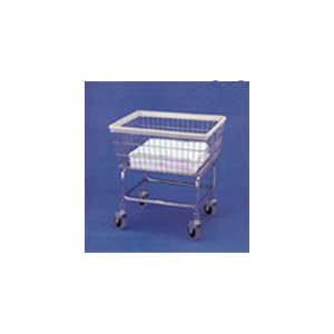 *CHROME* NARROW LAUNDRY CART --- SEE NOTES*