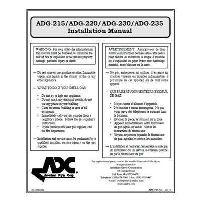 215 / 220 / 230 / 235 INSTALL. MAN.