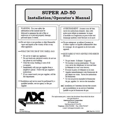 SUPER 50 INSTALL. / OPER. MANUAL