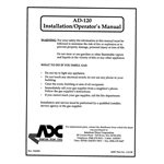 AD-120 INSTALL. / OPER. MANUAL