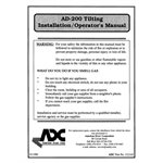 AD200 W / TILT INSTALL / OPER MAN.