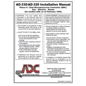 AD330 / 320 INSTALL. / OPER. MAN.