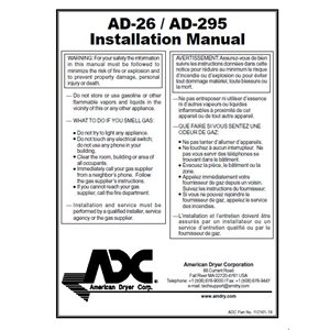 AD26 / 295 INSTALL. / OPER. MANUAL