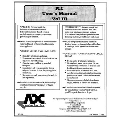 PLC USER'S MANUAL - VOL. III
