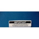 CLEAN LINT SCREEN LABEL