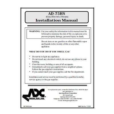 AD-75 HSI INSTALLATION MANUAL