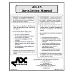 AD15 INSTALL / OPERATOR'S MANUAL