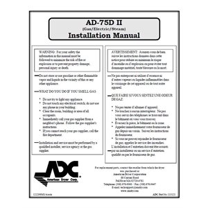 AD-75D II (G / E / S) INSTAL MAN