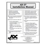 AD-27 INSTALLATION MANUAL