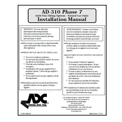 AD310 PH7 NAT NONTILT INST MAN