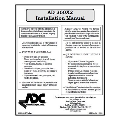 AD-360X2 INSTALLATION MANUAL