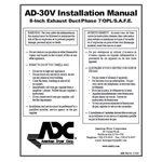 30V 8" EXH PH7 OPL FSS INST MAN