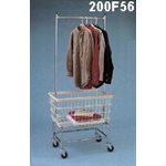 LARGE CAPACITY CART W / DOUBLE POLE RACK ***REPLACED BY 200CFC56C***