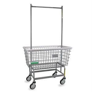 ANTIMICROBIAL MEGA BIG DOG CART W / DBL POLE