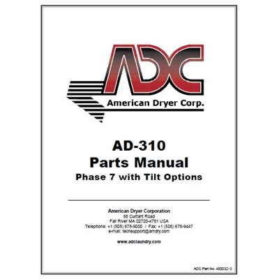 AD-310 PHASE 7 TILT PARTS MNL
