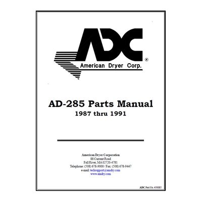 AD-285 PARTS MANUAL 87 / 91