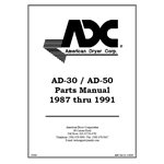 AD30 / AD50 PARTS MANUAL 87-91