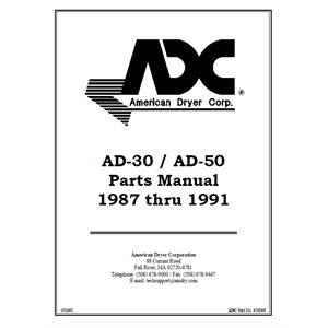 AD30 / AD50 PARTS MANUAL 87-91