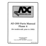AD-200 PARTS MANUALS, PHASE 4