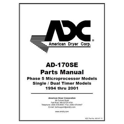 AD170SE PARTS MAN - AFTER 9 / 94