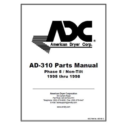 AD310 PARTS MANUAL NONTILT '95