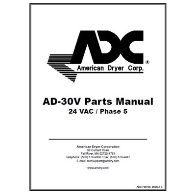 AD-30V PARTS MANUAL