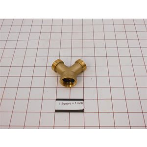 HOSE Y CONNECTOR, 2 WAY, GHT