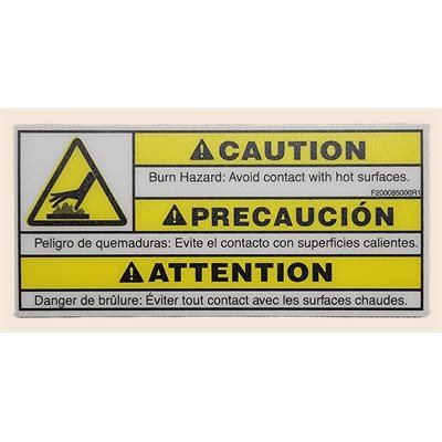 DECAL WRNG HOT SURFACE DECAL WRNG HOT SURFACE