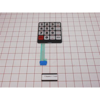 DECAL,KEYPAD,WE6,UW / UF PKG ***