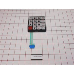 DECAL,KEYPAD,WE6,UW / UF PKG ***