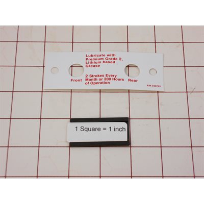 DECAL,INSR,LUB,BRG,UW