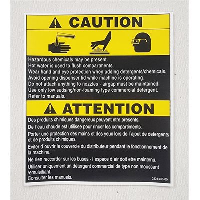 DECAL,CAUTION,SPLY DISP HAZARD DECAL,CAUTION,SPLY DISP HAZARD