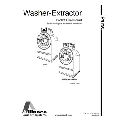PARTS MANUAL, UW60PV