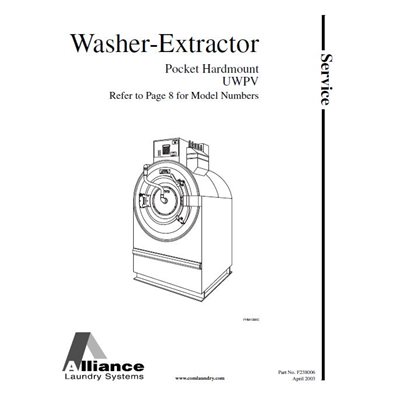 UW60PV TROUBLESHOOTING MANUAL