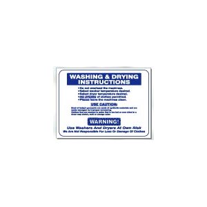 WASHING & DRYING INSTRUCTION