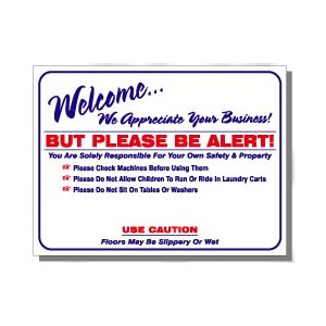 WELCOME SIGN W / O REFUND INFO