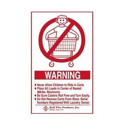 WALL MOUNTED WARNING SIGN-ENGLISH