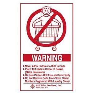 WALL MOUNTED WARNING SIGN-ENGLISH
