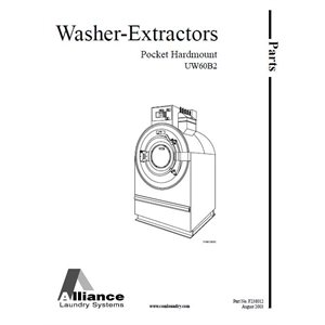 MANUAL, PARTS UW60B2