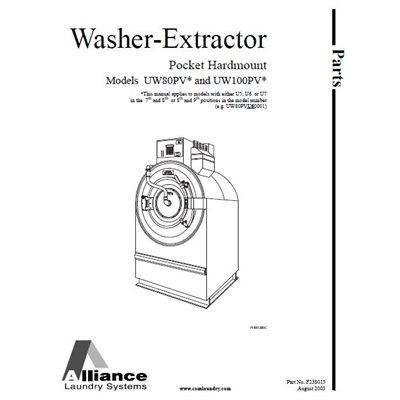 UW80-100 PARTS MANUAL